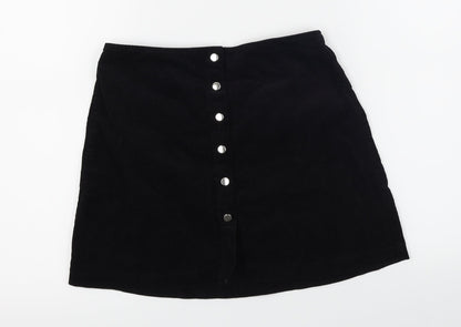 Select  Womens Black   A-Line Skirt Size 6
