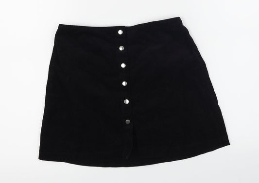 Select  Womens Black   A-Line Skirt Size 6