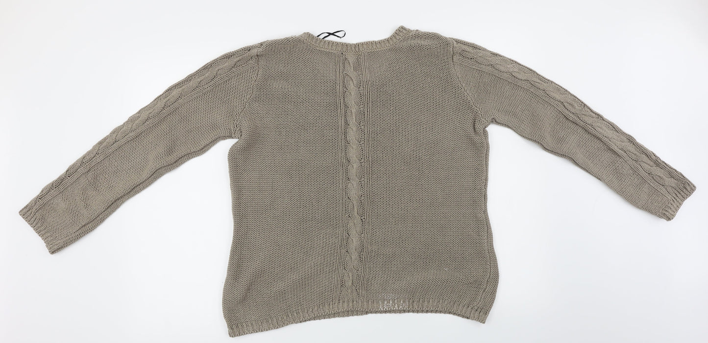H&M  Womens Brown   Pullover Jumper Size L