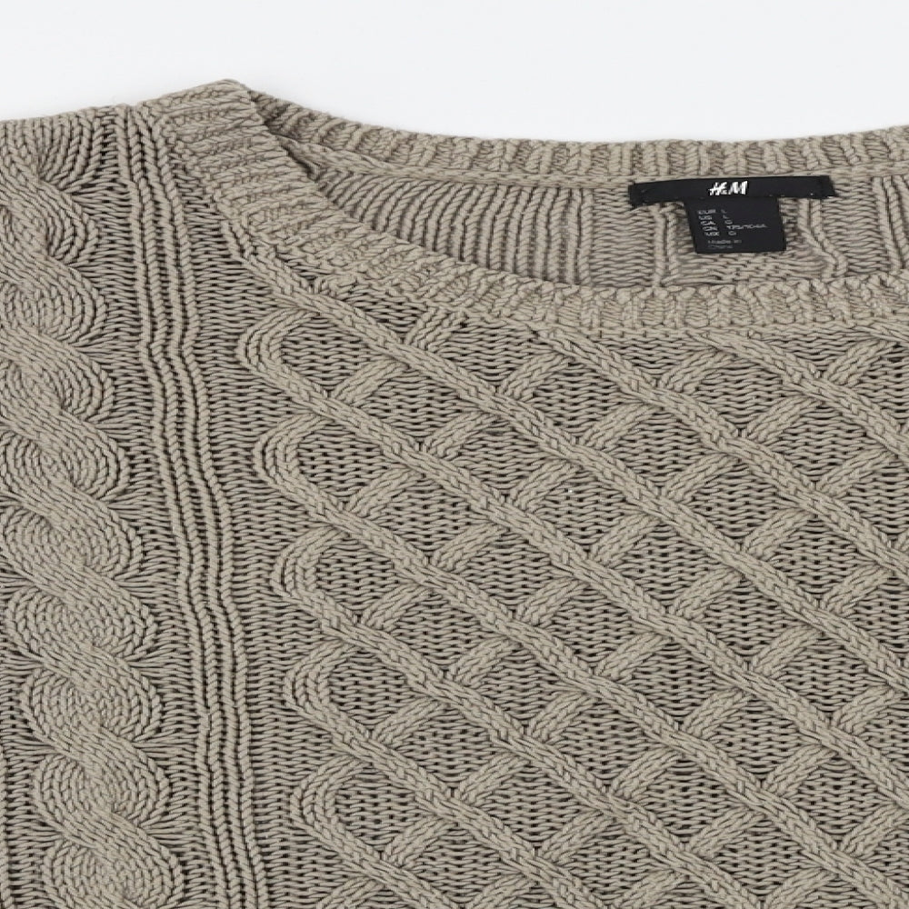 H&M  Womens Brown   Pullover Jumper Size L