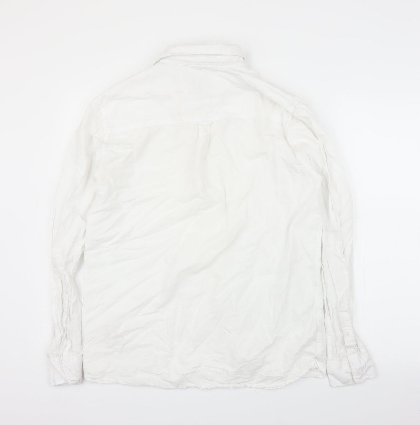 Topman Mens White    Button-Up Size L