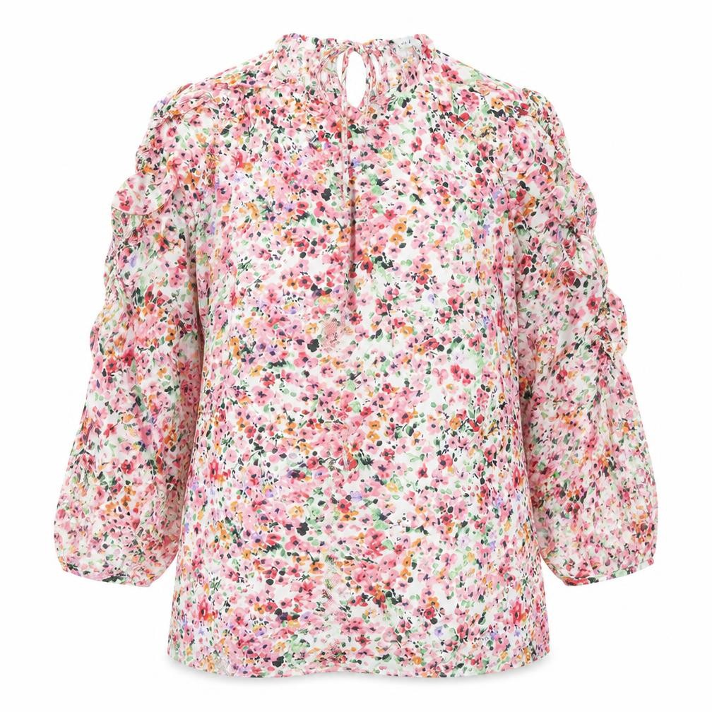Papaya Womens Pink Floral  Basic Blouse Size 10