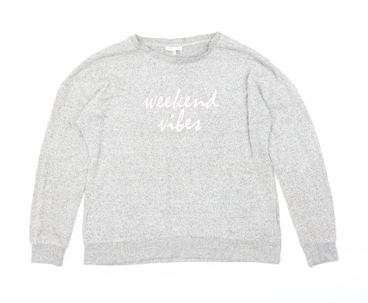 F&F Womens Grey   Pullover Jumper Size 8
