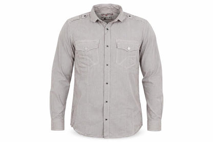 Next Mens Brown Striped   Button-Up Size M