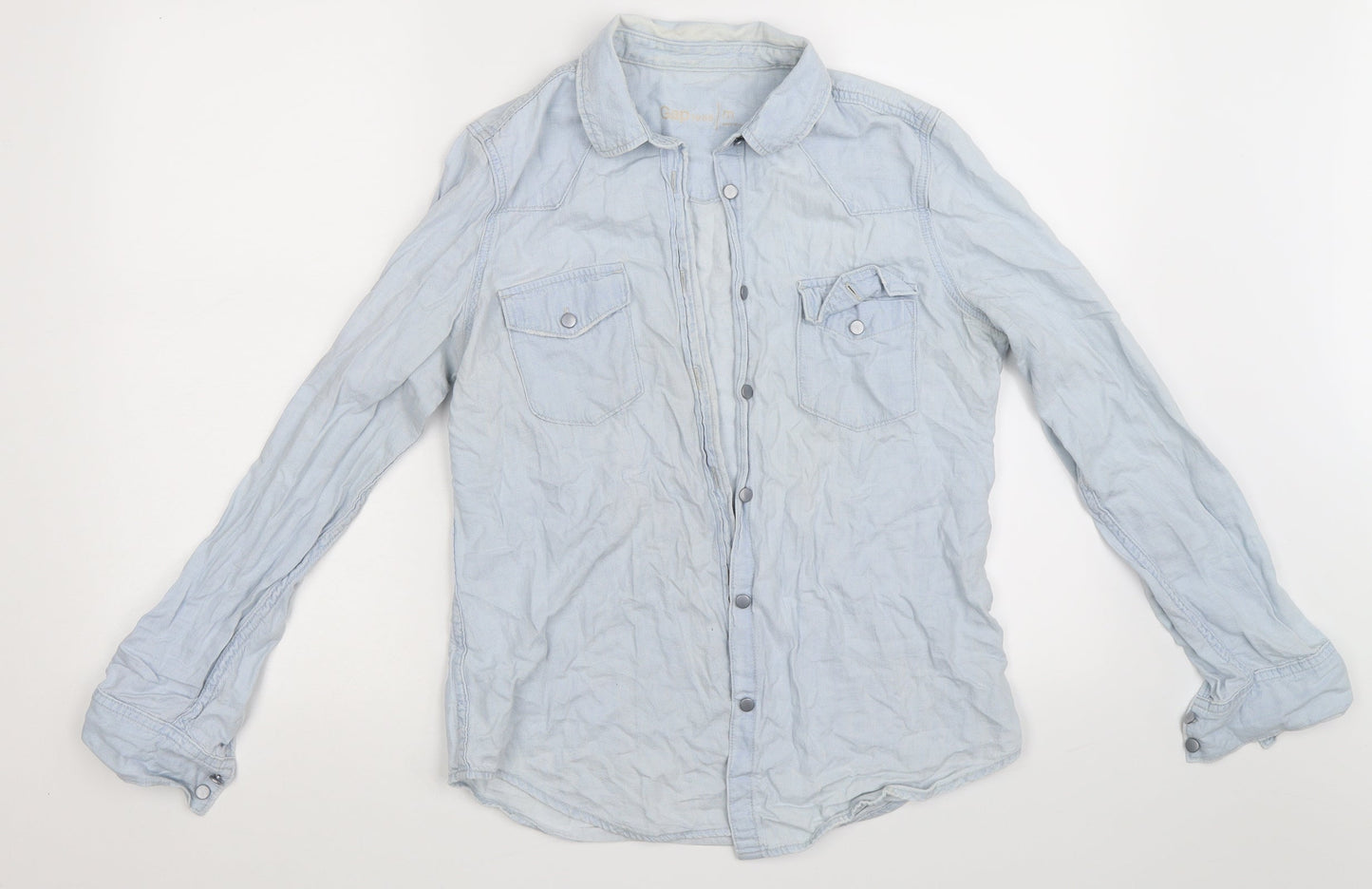 Gap Mens Blue    Button-Up Size M