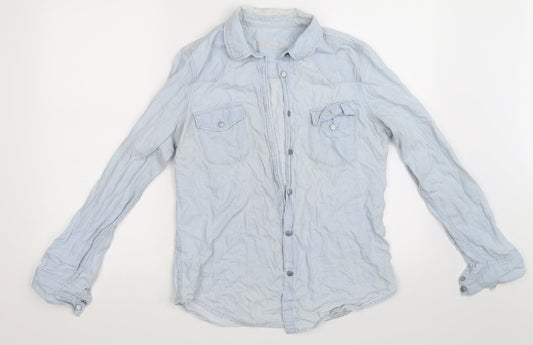 Gap Mens Blue    Button-Up Size M
