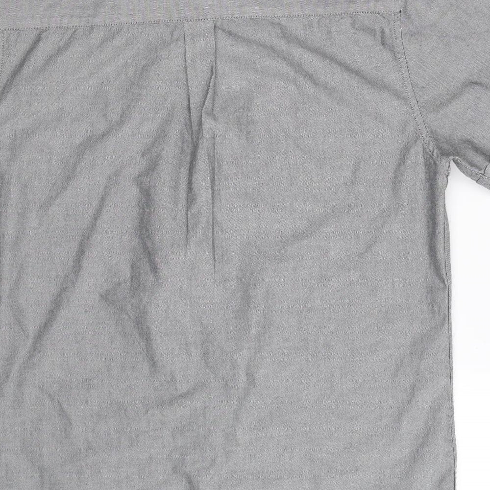 Topman Mens Grey    Button-Up Size M