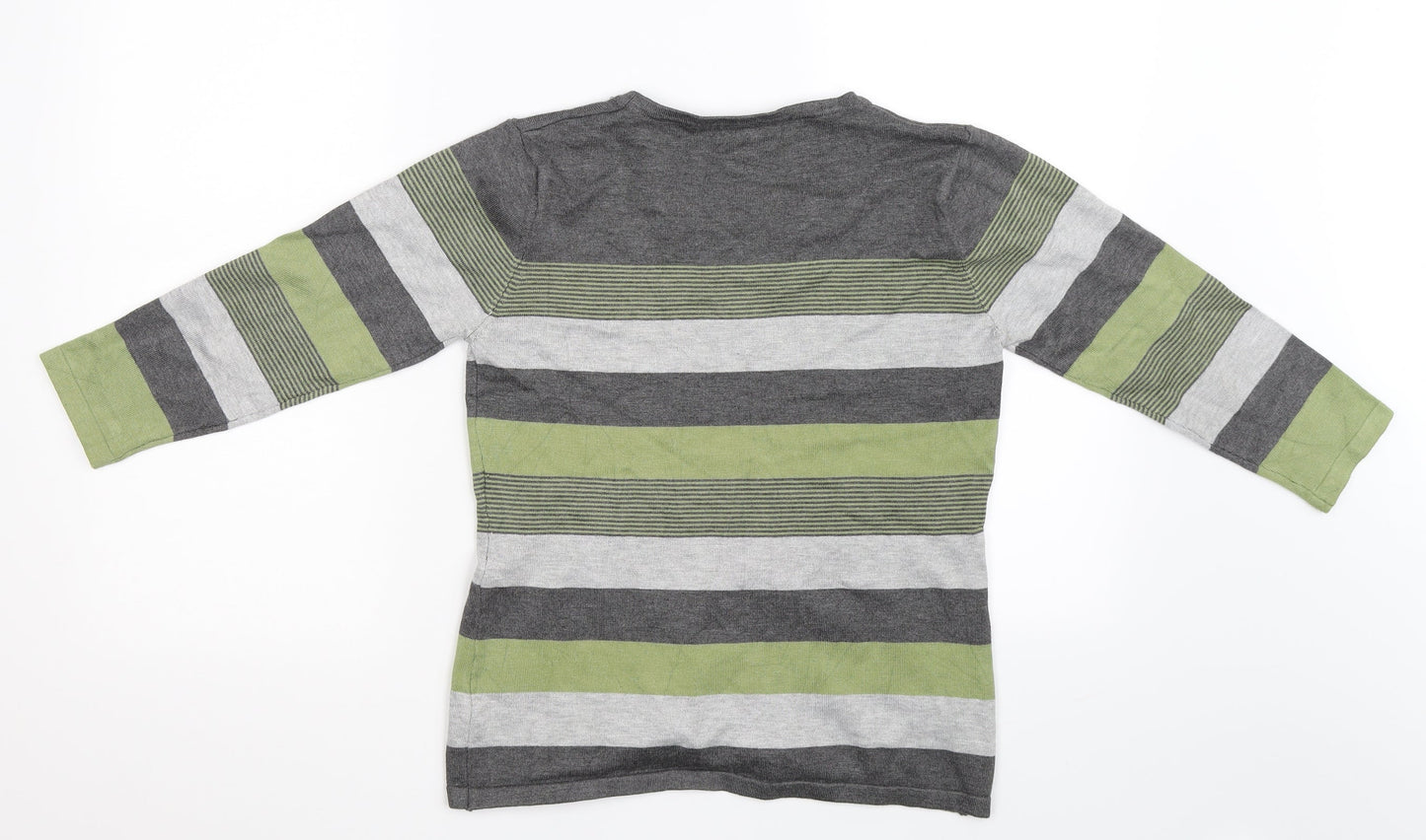 Chianti Womens Multicoloured Striped  Pullover Sweatshirt Size S