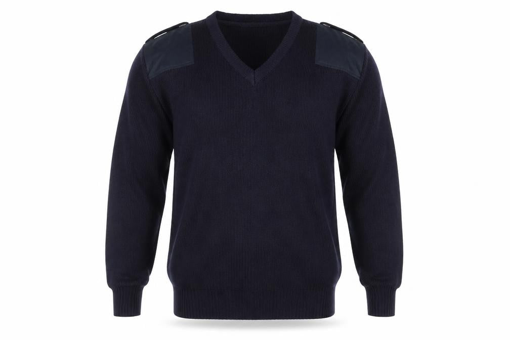 Economy Mens Blue  Knit Pullover Jumper Size L