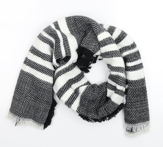 Preworn Unisex Multicoloured Geometric Knit  Scarf