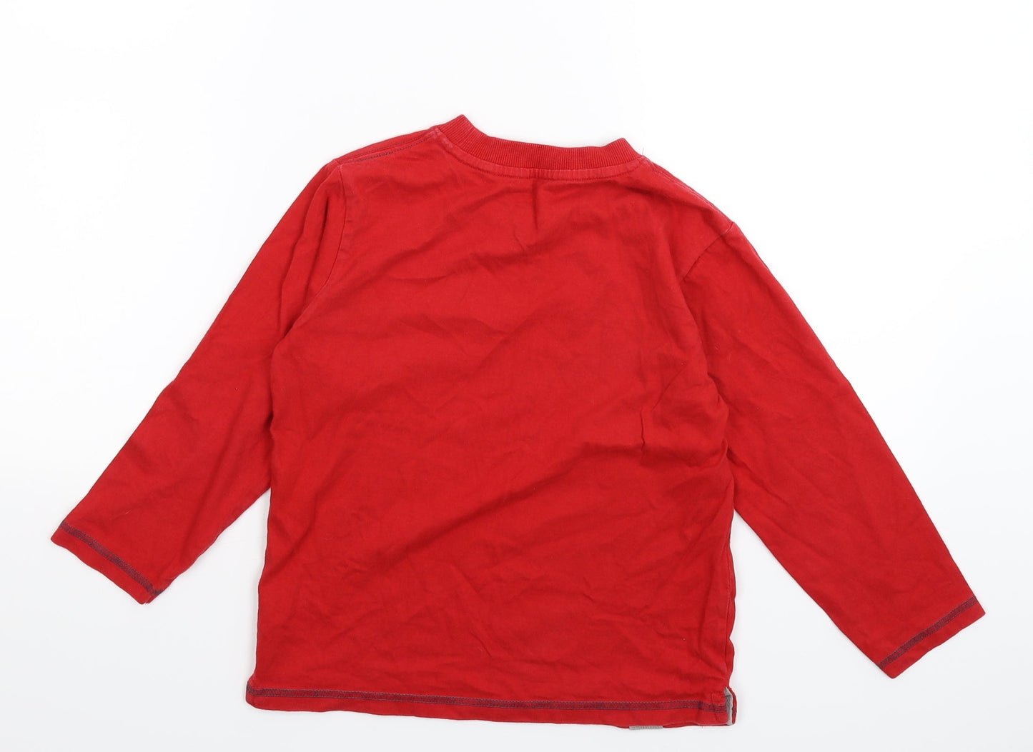 Adams Boys Red Batik  Basic T-Shirt Size 7 Years