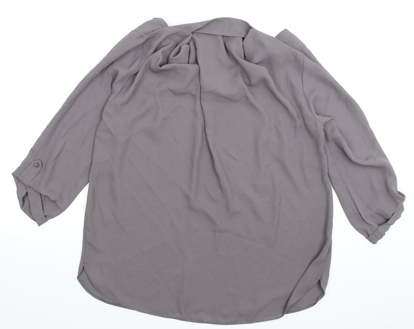 George Womens Grey   Basic Blouse Size 10