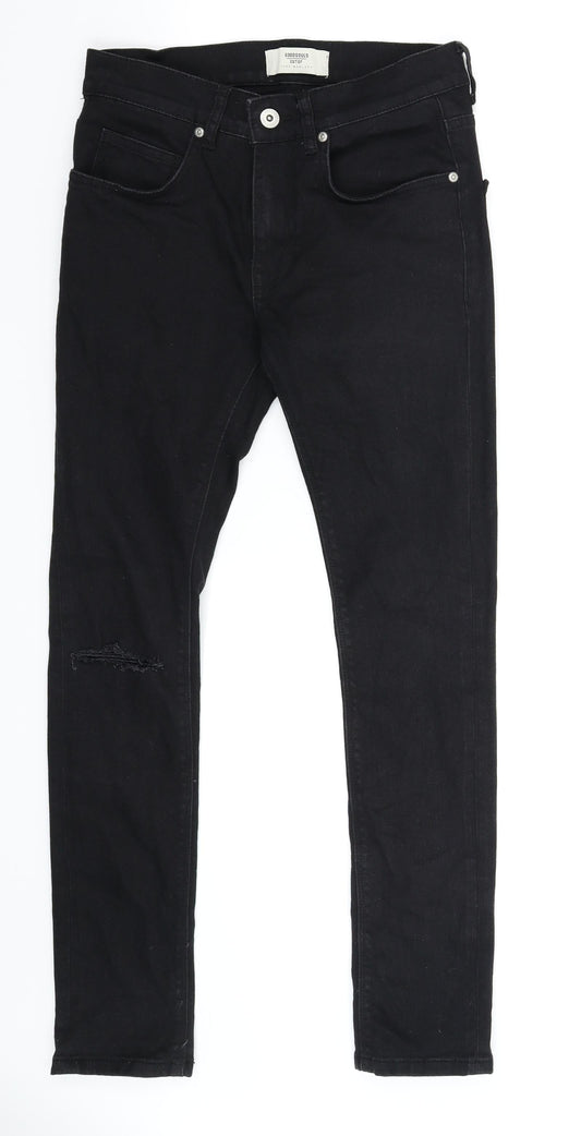 Goodsouls Womens Black  Denim Skinny Jeans Size 28 in L28 in