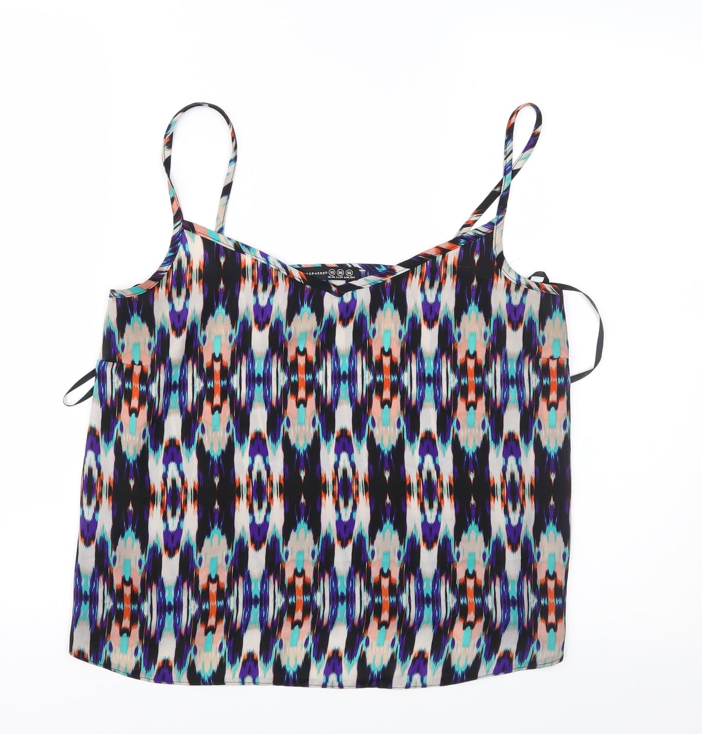 Atmosphere Womens Multicoloured Geometric  Camisole Blouse Size 10