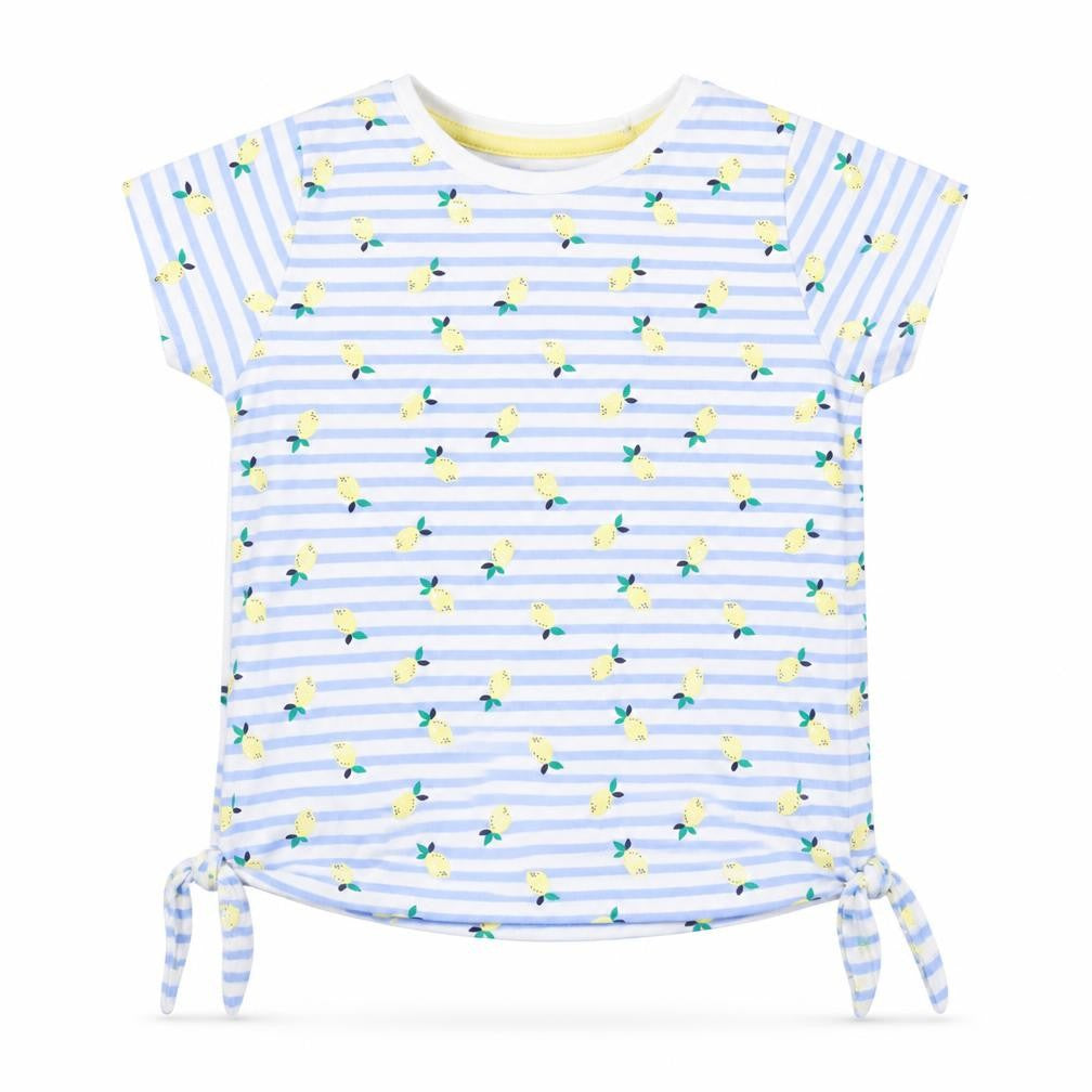 Nutmeg Girls Blue Striped  Pullover T-Shirt Size 6-7 Years