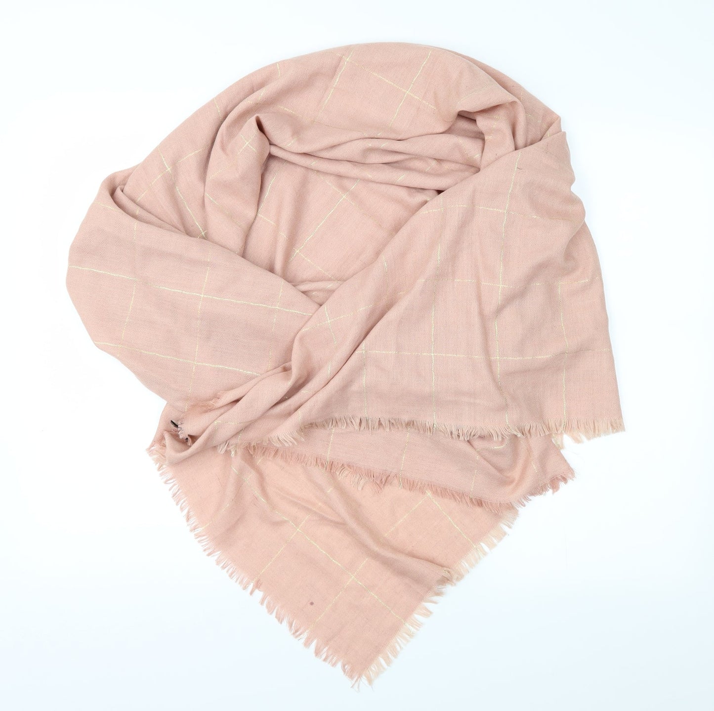Preworn Womens Pink Geometric   Shawl/Wrap
