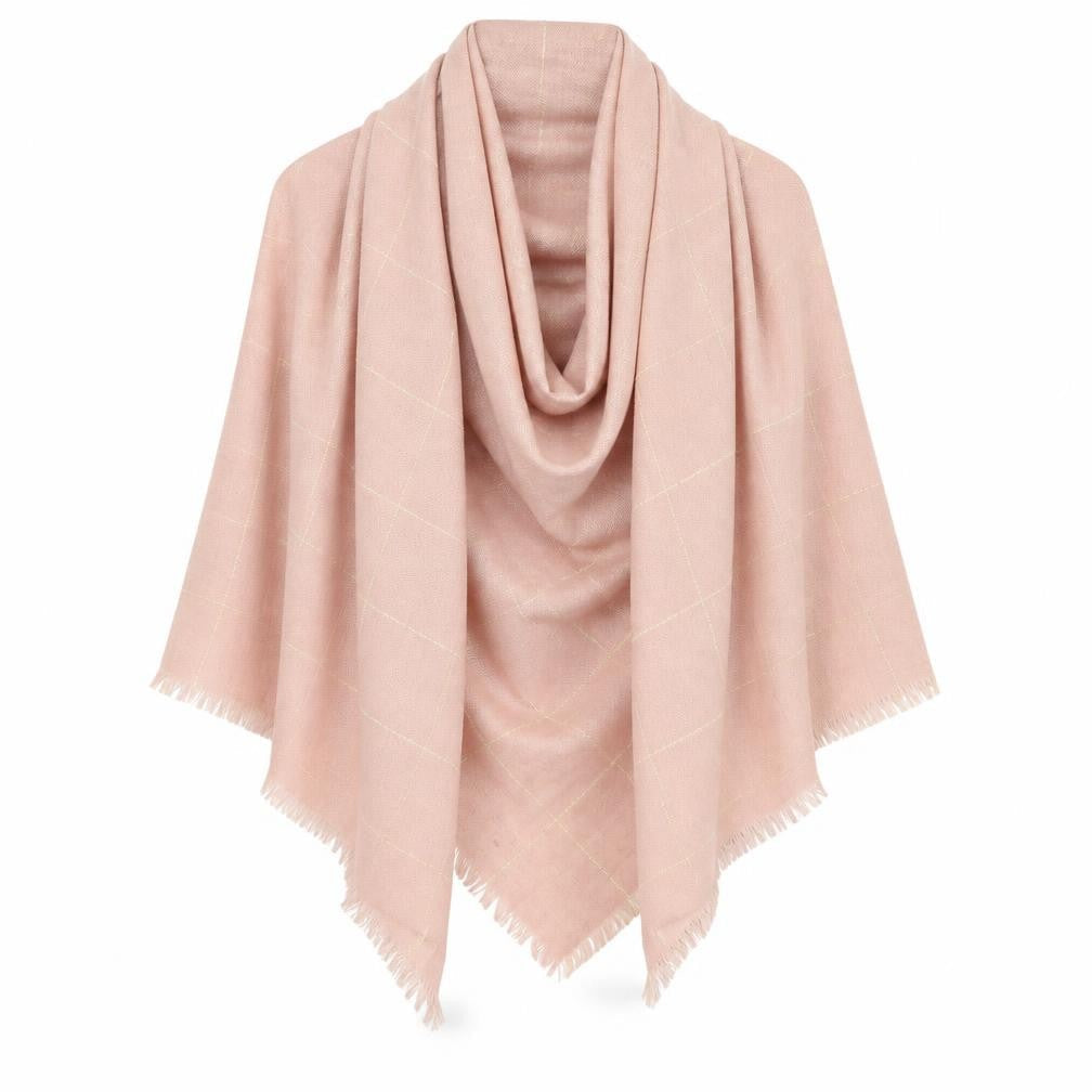 Preworn Womens Pink Geometric   Shawl/Wrap