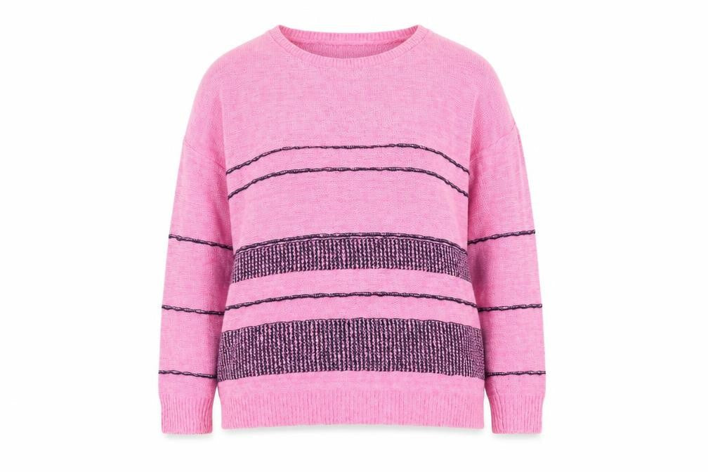 post card Womens Pink  Knit Pullover Jumper One Size