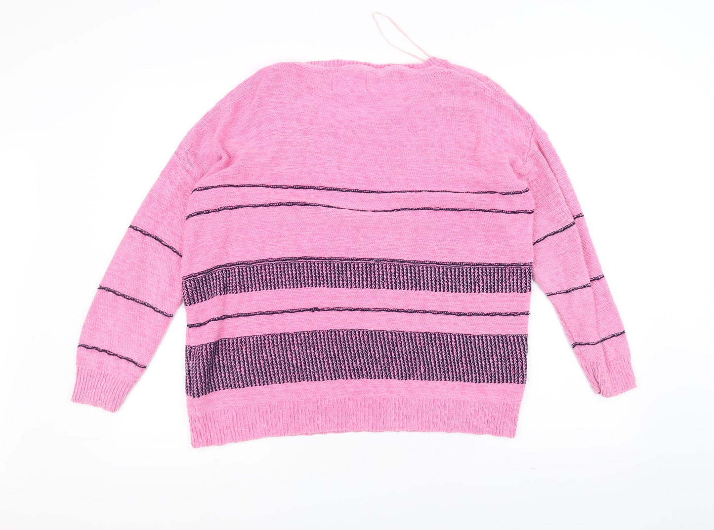 post card Womens Pink  Knit Pullover Jumper One Size