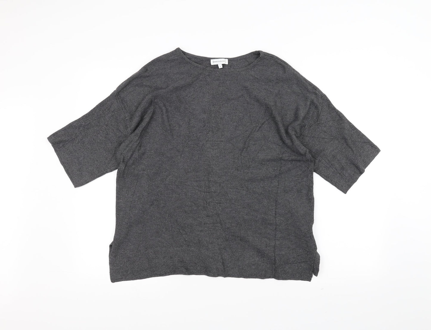 Warehouse Womens Grey   Pullover Jumper Size 6