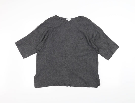 Warehouse Womens Grey   Pullover Jumper Size 6