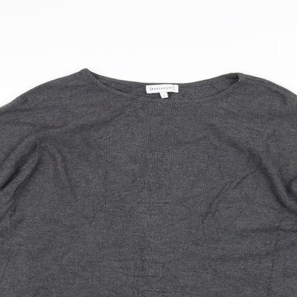 Warehouse Womens Grey   Pullover Jumper Size 6