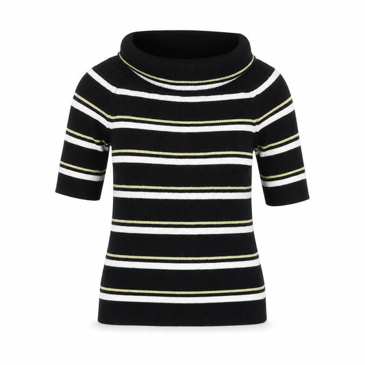 Next Womens Black Striped  Pullover Jumper Size 12