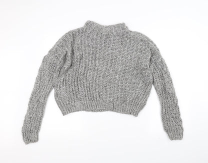 Tu Womens Grey  Knit Pullover Jumper Size 10