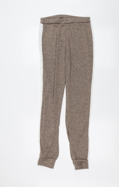 Boohoo Womens Brown   Trousers  Size M L26 in