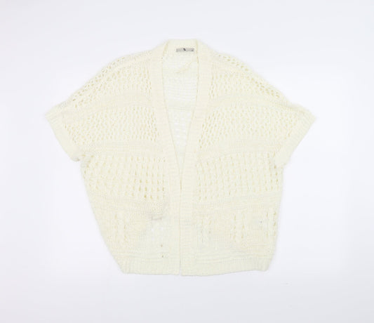 TU Womens White   Cardigan Jumper Size 10