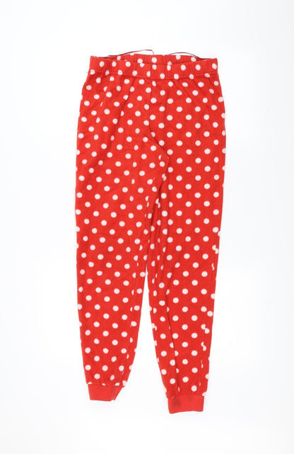 Debenhams Womens Red Polka Dot  Trousers  Size 10 L24 in