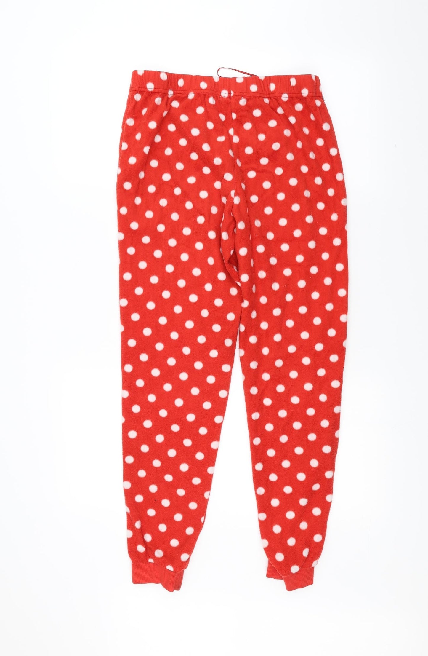 DEBINHAMS Womens Red Polka Dot  Trousers  Size 10 L24 in