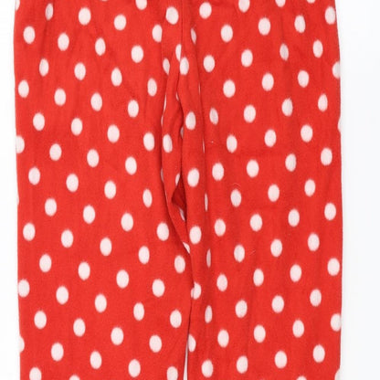 Debenhams Womens Red Polka Dot  Trousers  Size 10 L24 in