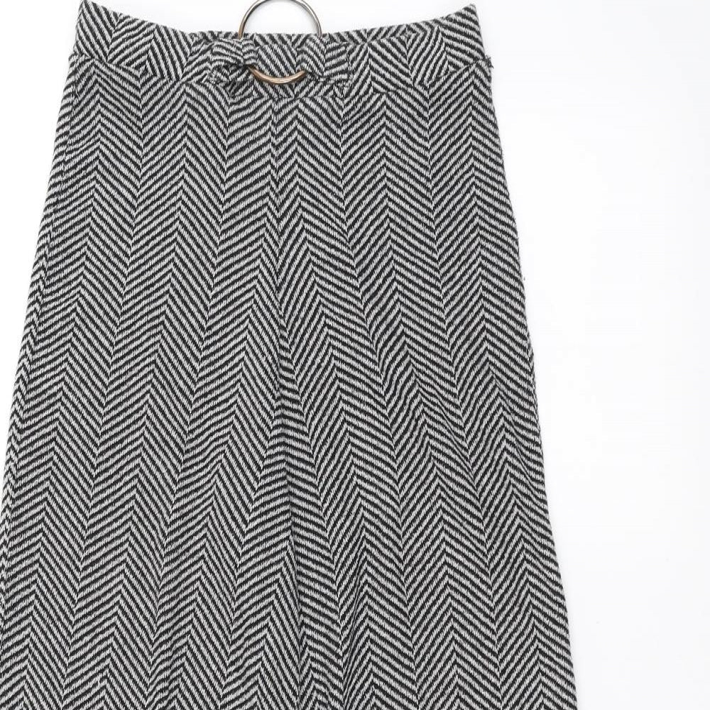 Zara Womens Black Striped  Trousers  Size S L21 in