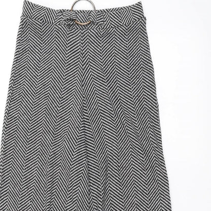 Zara Womens Black Striped  Trousers  Size S L21 in