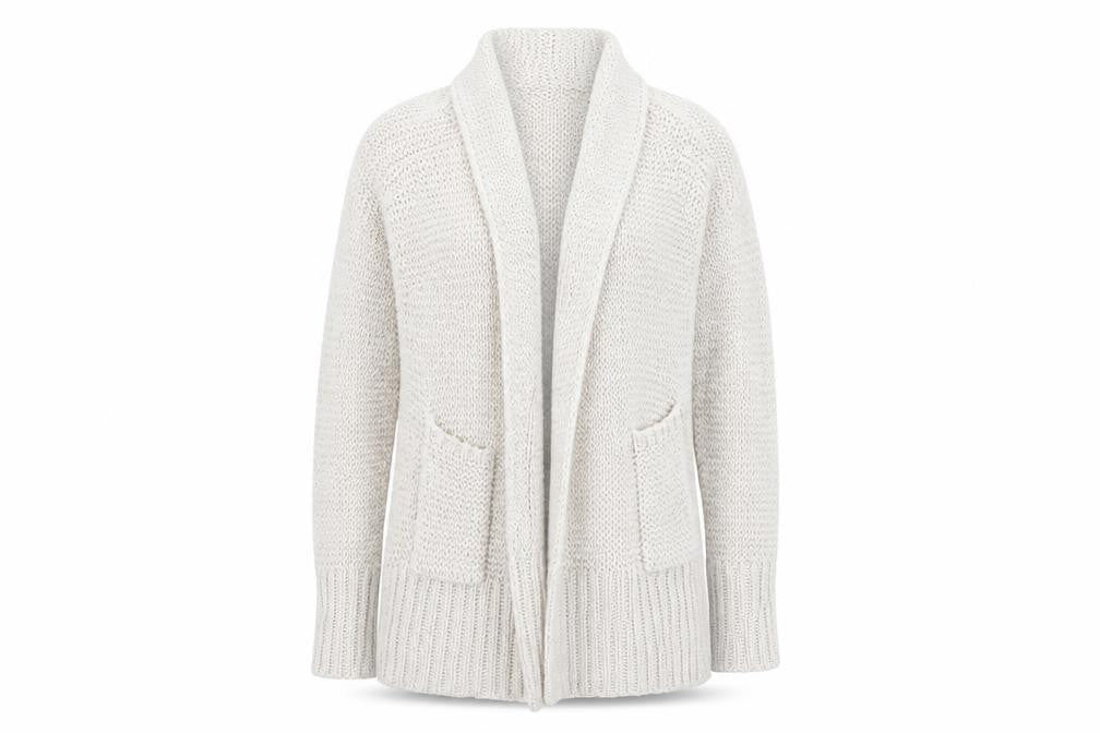 Preworn Womens White   Jacket Coatigan Size XS