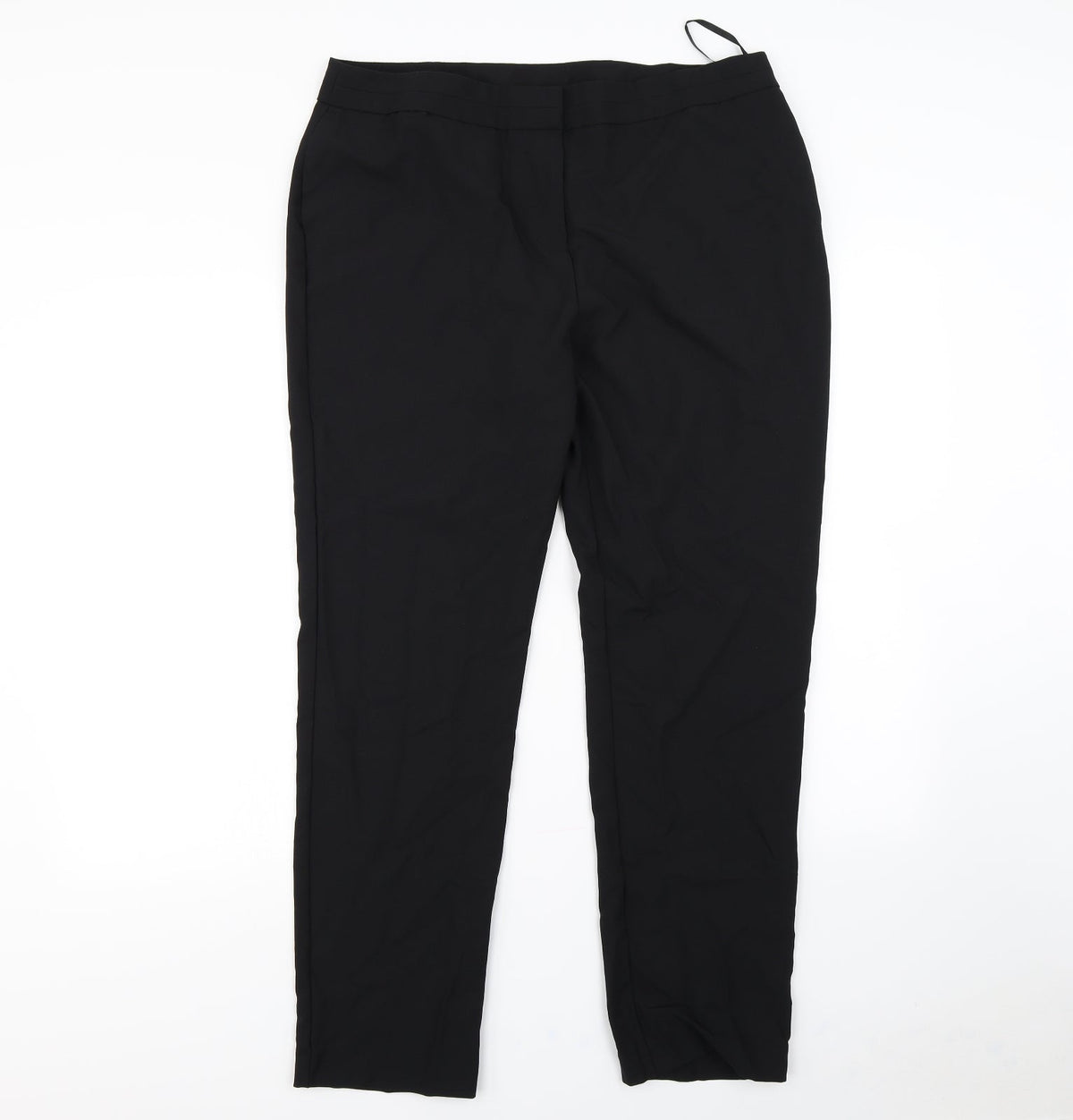Preworn Womens Black   Trousers  Size 16 L30 in