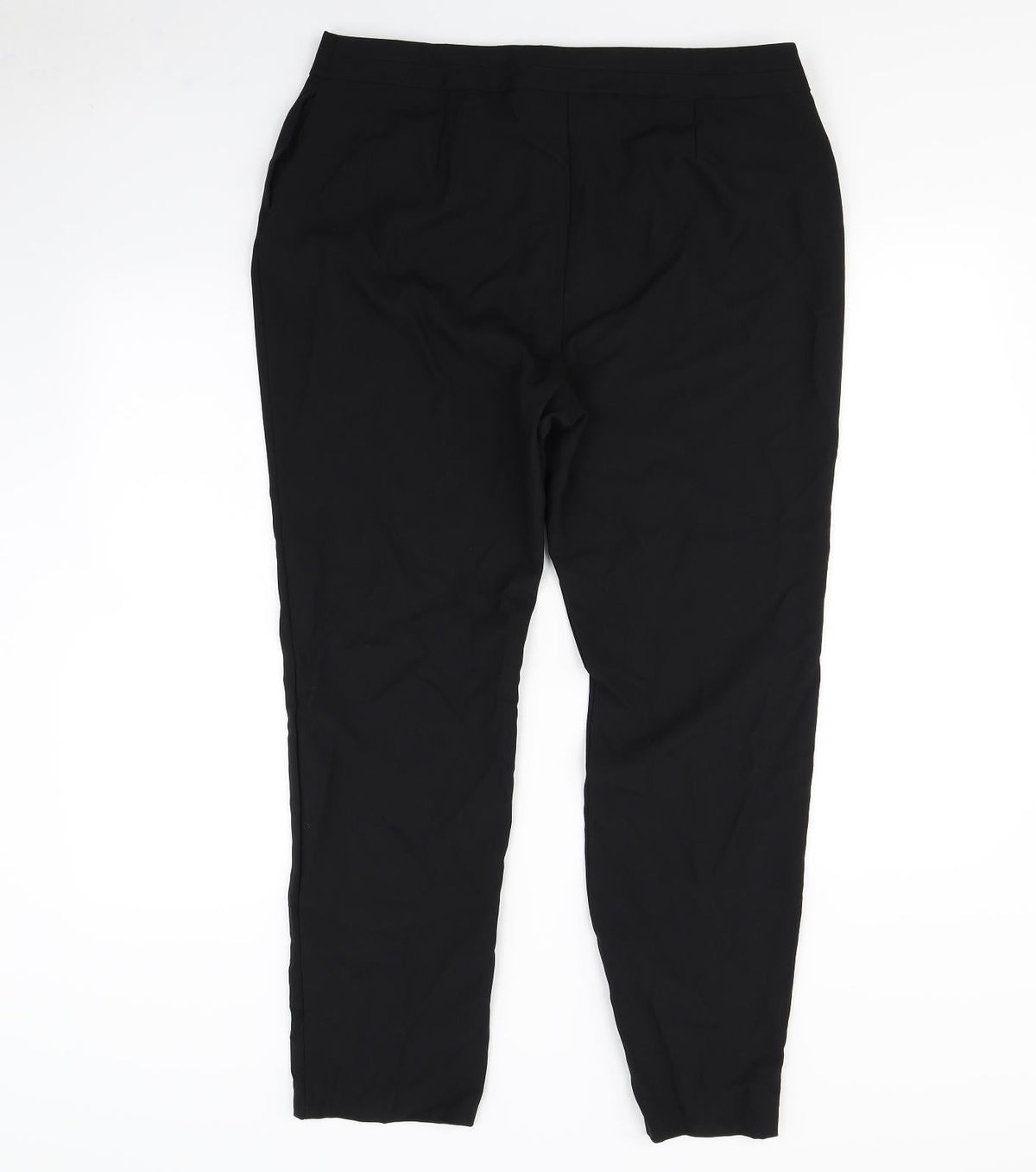Preworn Womens Black   Trousers  Size 16 L30 in