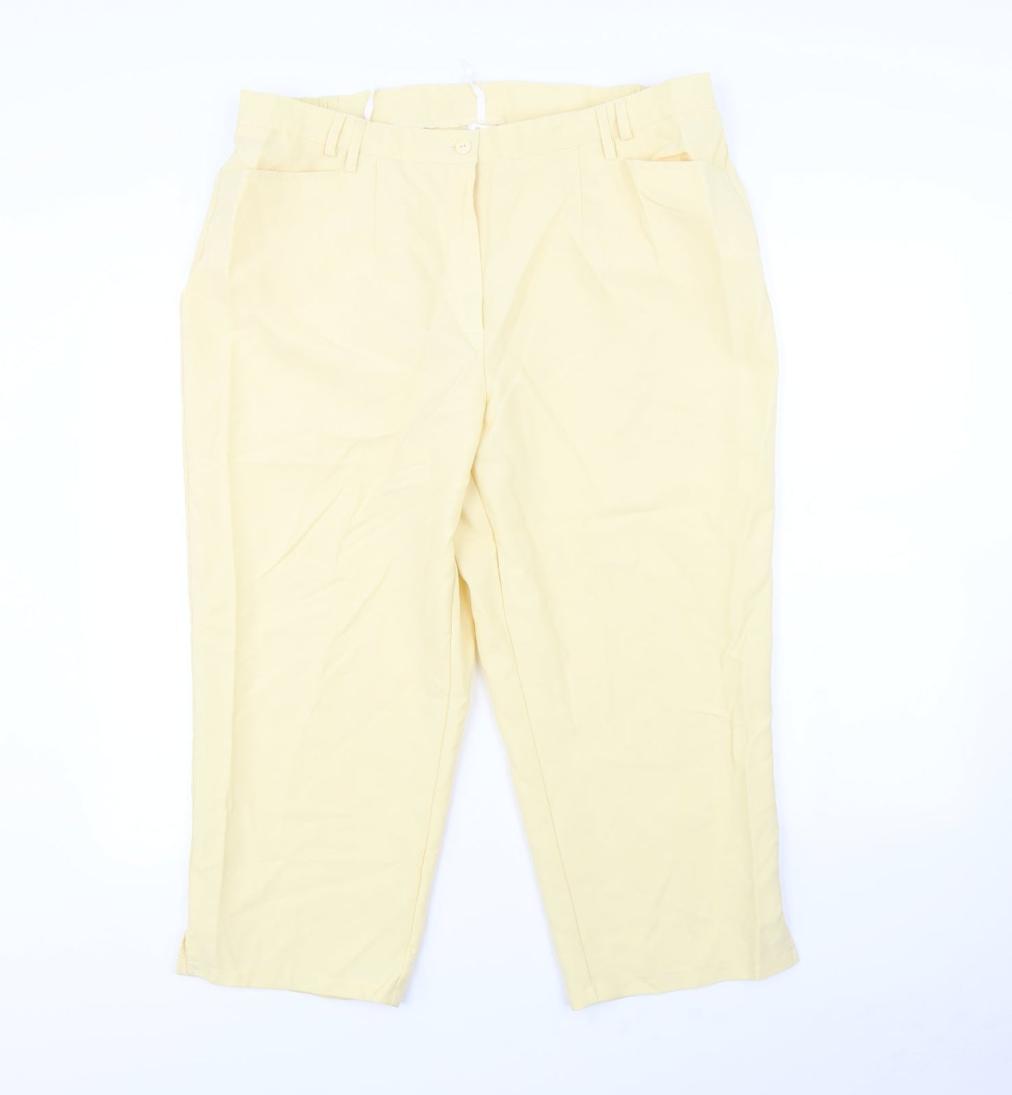 Preworn Womens Yellow   Trousers  Size 38 L21 in