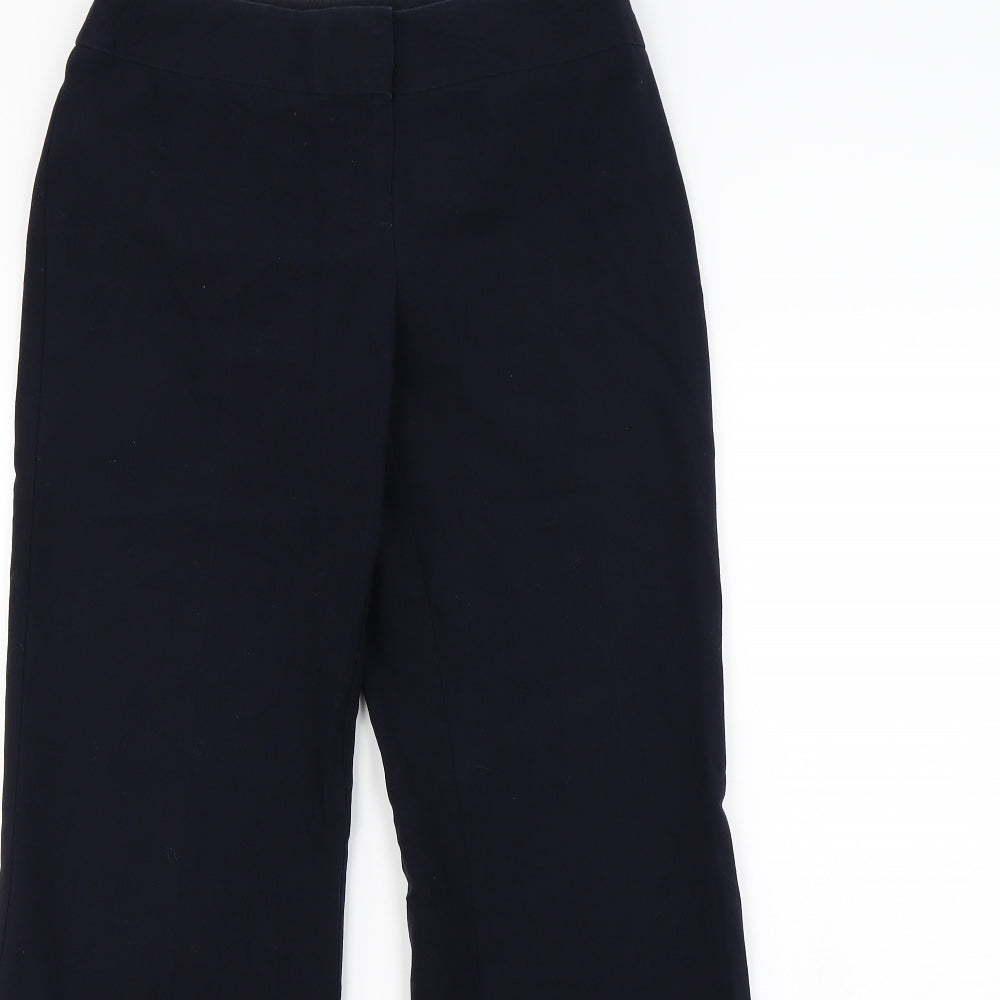 M&s Womens Blue   Dress Pants Trousers Size 8 L30 in