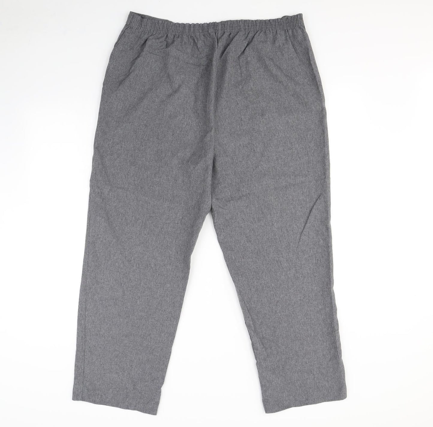 Bm collection Womens Grey   Dress Pants Trousers Size 18 L30 in