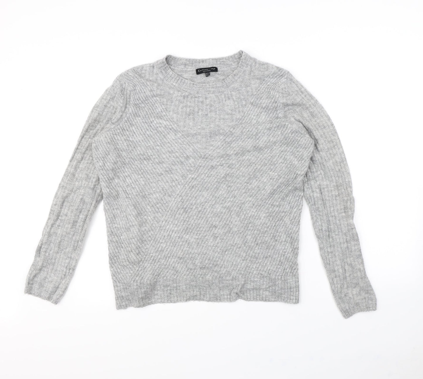 F&F Womens Grey   Pullover Jumper Size 12