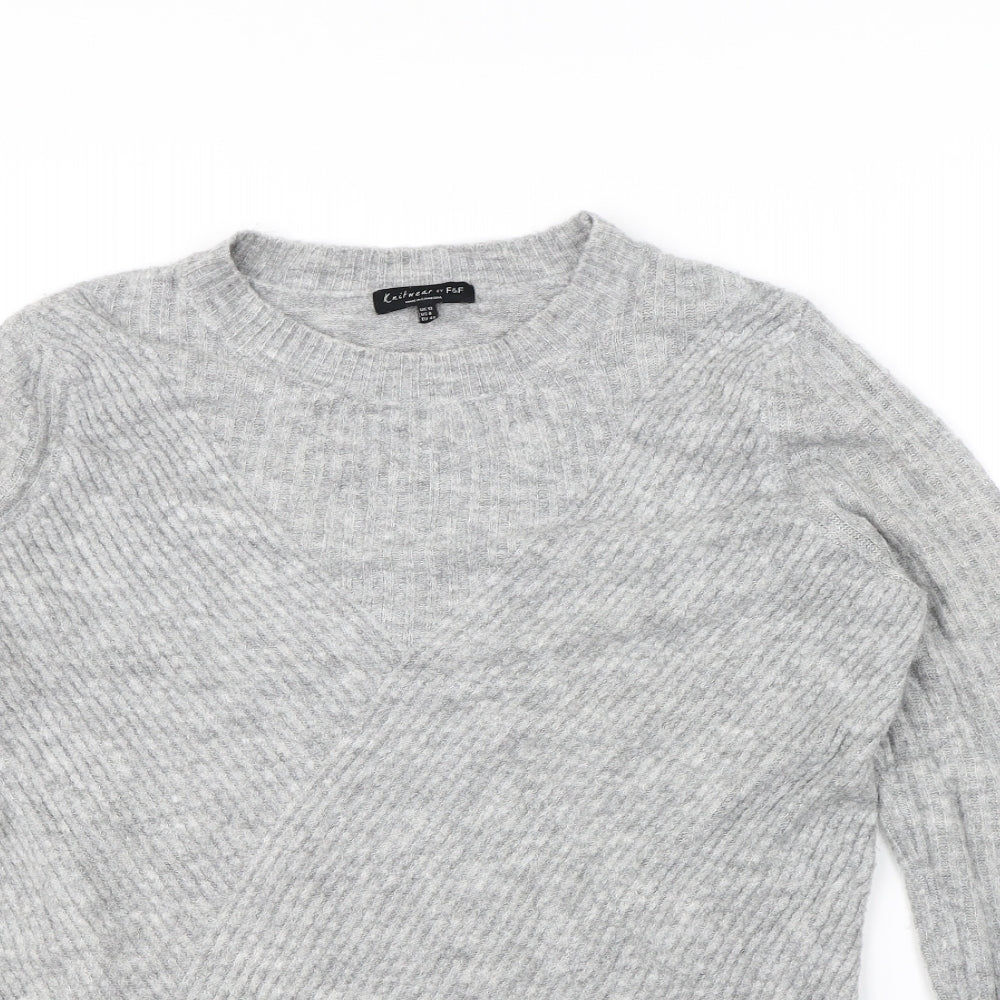 F&F Womens Grey   Pullover Jumper Size 12
