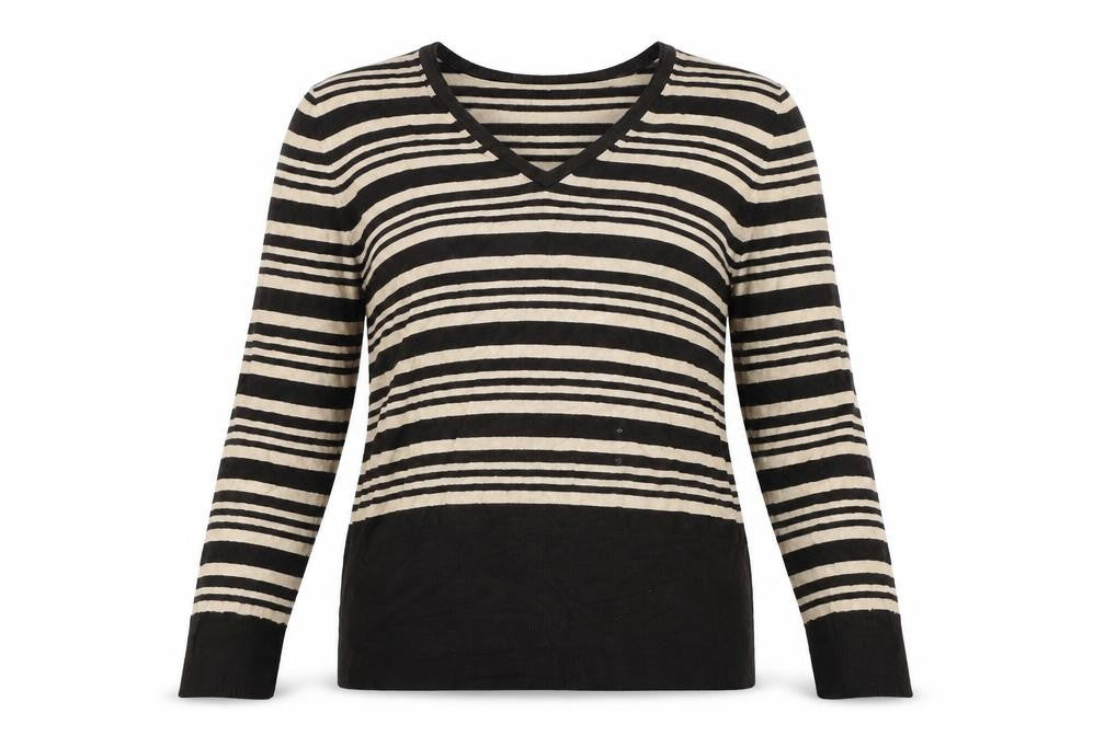 collection debenhams Womens Brown Striped  Pullover Jumper Size 16