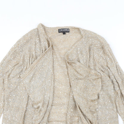 Casamia Womens Beige Cardigan Jumper Size L
