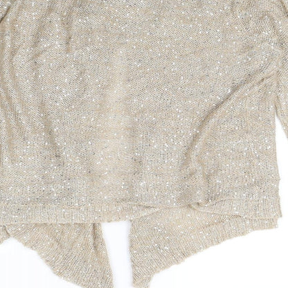 Casamia Womens Beige Cardigan Jumper Size L