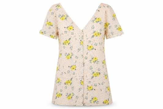 Glamorous Womens Pink Floral Rayon Mini  Size 10