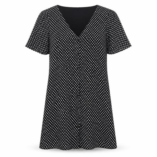Glamorous Womens Black Polka Dot  Mini  Size M