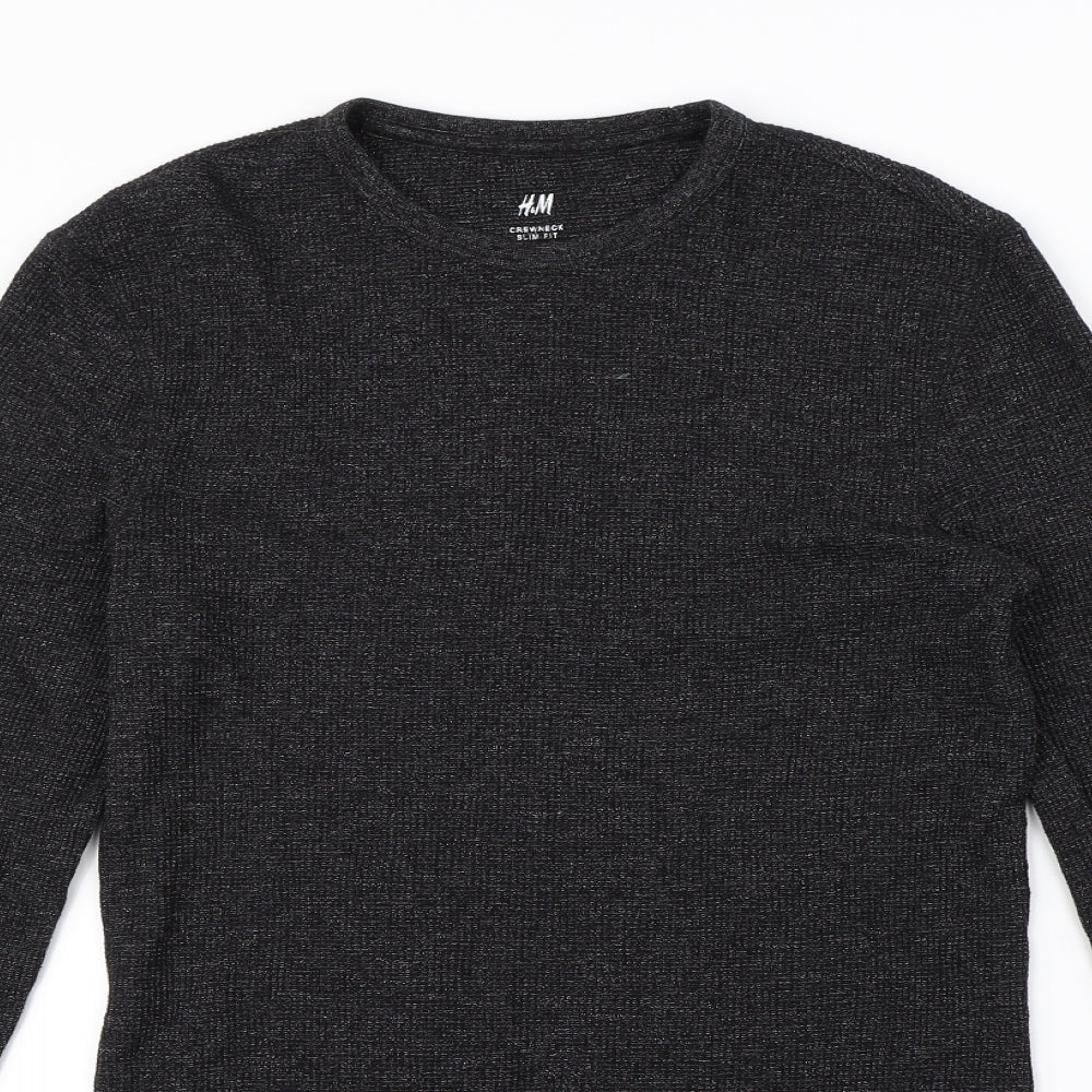 H&M Womens Black   Pullover Jumper Size S