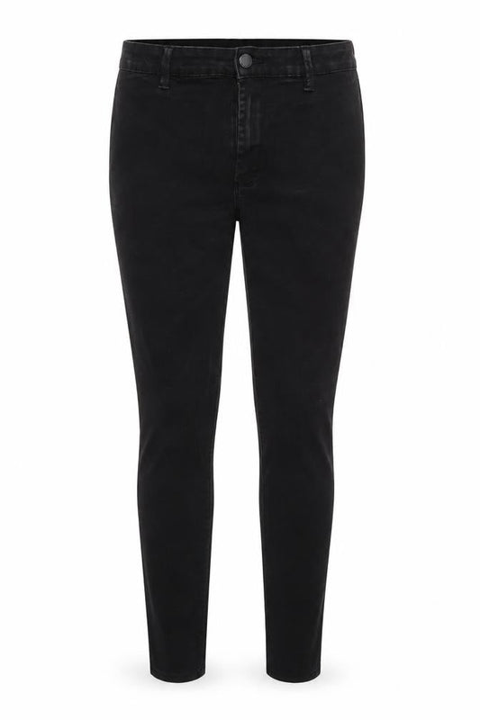 Denim & Co. Womens Black  Denim Jegging Jeans Size 14 L25 in - Elastic Waist